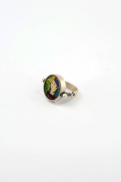 Anello IN ARGENTO con calligrafia. "LEILI"