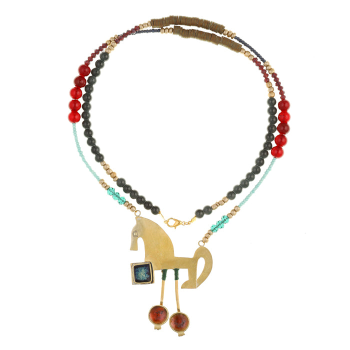 COLLANA IN OTTONE FATTA A MANO. "ANAR"